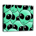 Alien Pattern Deluxe Canvas 24  x 20  (Stretched)