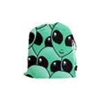 Alien Pattern Drawstring Pouch (Medium)