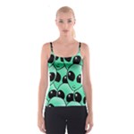 Alien Pattern Spaghetti Strap Top