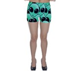Alien Pattern Skinny Shorts