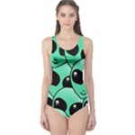 Alien Pattern One Piece Swimsuit