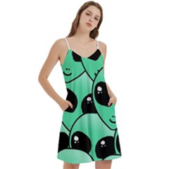 Mini Camis Dress With Pockets 