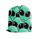 Alien Pattern Drawstring Pouch (XL)