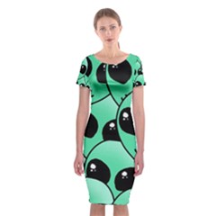 Classic Short Sleeve Midi Dress Front Classic Short Sleeve Midi Dress Front