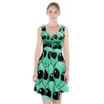 Alien Pattern Racerback Midi Dress