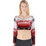 Feyenoord Rotterdam football club FC Logo Long Sleeve Crop Top (Tight Fit)