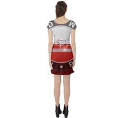 Short Sleeve Skater Dress Back Short Sleeve Skater Dress Back