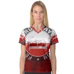 Feyenoord Rotterdam football club FC Logo Women s V-Neck Sport Mesh Tee