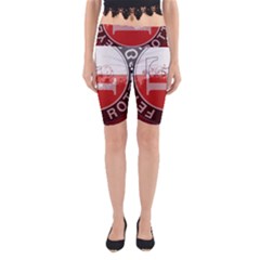 Feyenoord Rotterdam football club FC Logo Yoga Cropped Leggings from ArtsNow.com