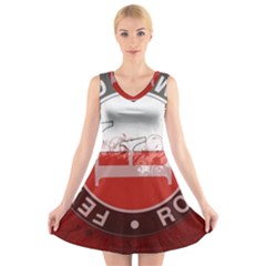 V-Neck Sleeveless Dress 