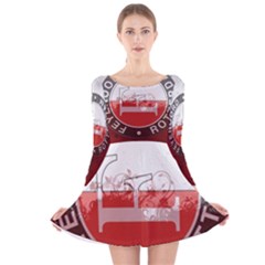 Long Sleeve Velvet Skater Dress 