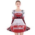 Feyenoord Rotterdam football club FC Logo Long Sleeve Velvet Skater Dress