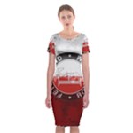 Feyenoord Rotterdam football club FC Logo Classic Short Sleeve Midi Dress