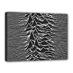 Joy Division Unknown Pleasures Pattern Canvas 16  x 12  (Stretched)
