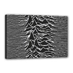 Joy Division Unknown Pleasures Pattern Canvas 18  x 12  (Stretched)