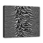 Joy Division Unknown Pleasures Pattern Deluxe Canvas 24  x 20  (Stretched)