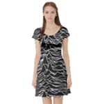Joy Division Unknown Pleasures Pattern Short Sleeve Skater Dress