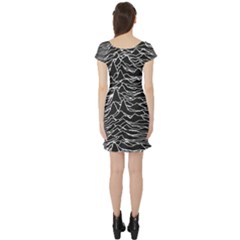 Short Sleeve Skater Dress Back Short Sleeve Skater Dress Back