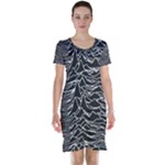 Joy Division Unknown Pleasures Pattern Short Sleeve Nightdress