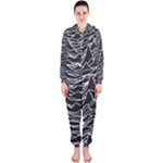 Joy Division Unknown Pleasures Pattern Hooded Jumpsuit (Ladies)