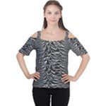Joy Division Unknown Pleasures Pattern Women s Cutout Shoulder Tee