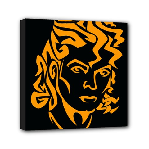 Michael Jackson the King of Pop Mini Canvas 6  x 6  (Stretched) from ArtsNow.com