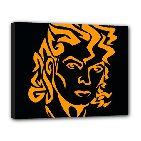 Michael Jackson the King of Pop Canvas 14  x 11  (Stretched) from ArtsNow.com