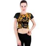 Michael Jackson the King of Pop Crew Neck Crop Top