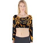 Michael Jackson the King of Pop Long Sleeve Crop Top (Tight Fit)