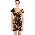 Michael Jackson the King of Pop Short Sleeve Bodycon Dress