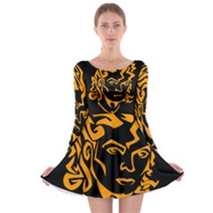 Long Sleeve Skater Dress 