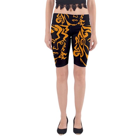 Michael Jackson the King of Pop Yoga Cropped Leggings from ArtsNow.com