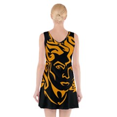 V-Neck Sleeveless Dress 