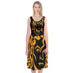 Michael Jackson the King of Pop Midi Sleeveless Dress