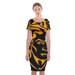 Michael Jackson the King of Pop Classic Short Sleeve Midi Dress