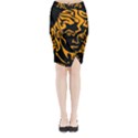 Midi Wrap Pencil Skirt 