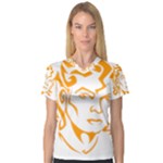 Michael Jackson Women s V-Neck Sport Mesh Tee