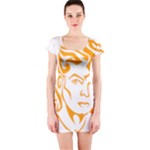 Michael Jackson Short Sleeve Bodycon Dress