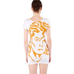 Short Sleeve Bodycon Dress Back