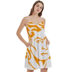 Mini Camis Dress With Pockets 