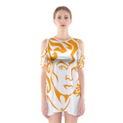 Shoulder Cutout One Piece Dress 