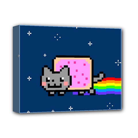 Nyan Cat Deluxe Canvas 14  x 11  (Stretched) from ArtsNow.com