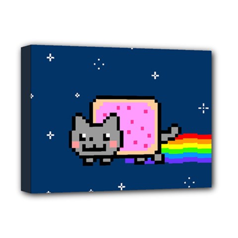 Nyan Cat Deluxe Canvas 16  x 12  (Stretched)  from ArtsNow.com