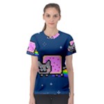 Nyan Cat Women s Sport Mesh Tee