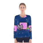 Nyan Cat Women s Long Sleeve Tee