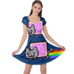 Nyan Cat Cap Sleeve Dress