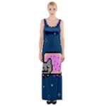 Nyan Cat Maxi Thigh Split Dress