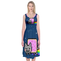 Nyan Cat Midi Sleeveless Dress from ArtsNow.com