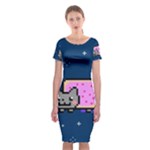 Nyan Cat Classic Short Sleeve Midi Dress