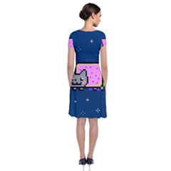 Short Sleeve Front Wrap Dress 